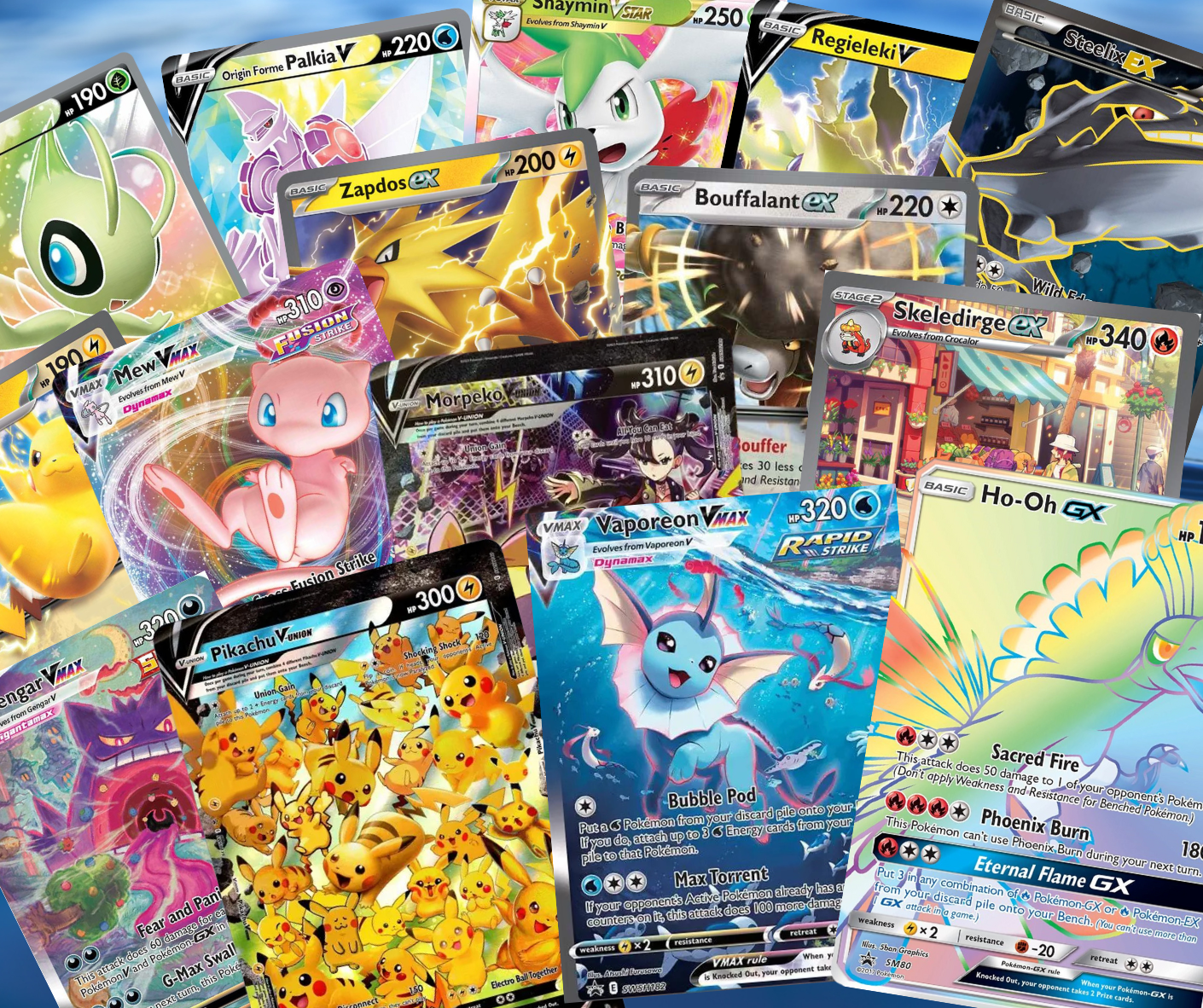 Pokémon God Pack Mystery Lot – 5 Card Bundle - 5 Guaranteed Ultra Rare Gx Ex V VSTAR VMAX Rainbow Secret Full Art – Authentic TCG Gift