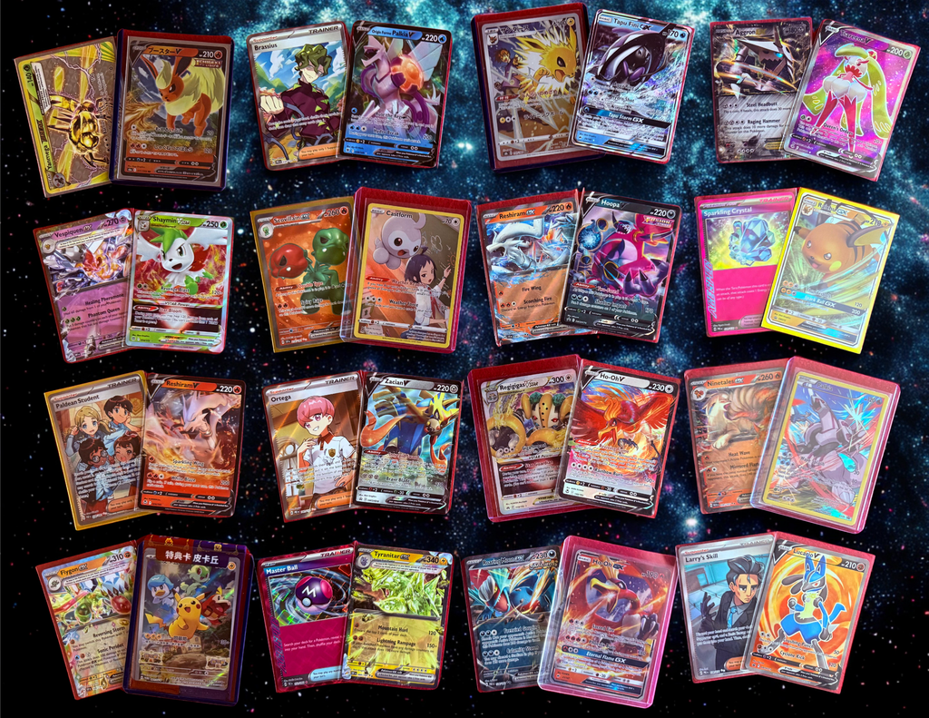 50 ALL HOLO/Reverse Holo Pokemon Cards + 2 Ultra Rare V, VMAX, EX, GX, Radiant Rare, Full Art